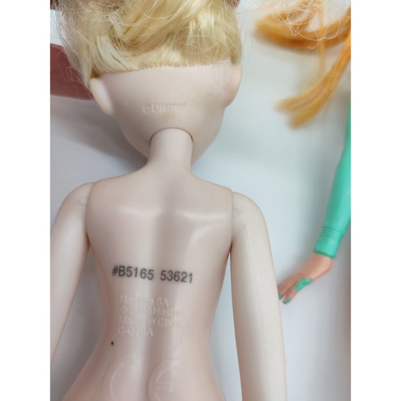 Disney Princess Elsa & Anna Frozen Barbie Dolls Lot of 2 Mattel & Hasbro 2013/15 - Picture 7 of 9